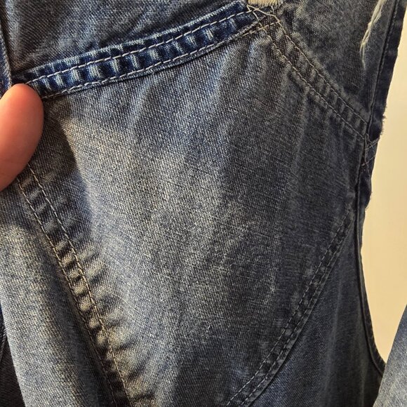 Vintage Carhartt Overalls Mens Blue Denim Farmer Construction - Picture 13 of 16